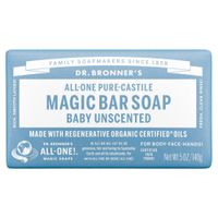 Dr. Bronner's Pure Castile Soap Bar - Baby-Unscented